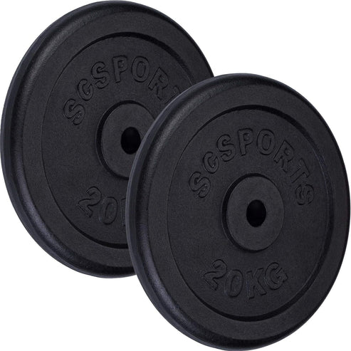 Čuguna svaru diski 30/31 mm, 20–120 kg