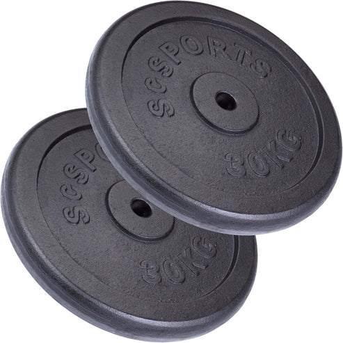 Čuguna svaru diski 30/31 mm, 20–120 kg