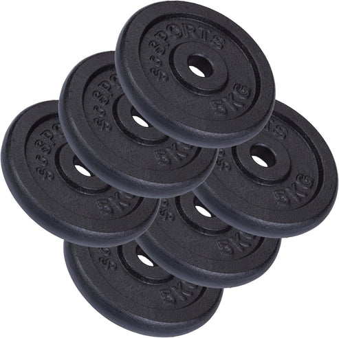 Čuguna svaru disku komplekts 30/31 mm 10–40 kg
