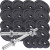 Regulējams čuguna hanteles komplekts 70 kg, 30/31 mm
