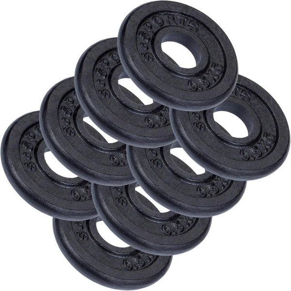 Čuguna svaru diski 30 mm, 2–20 kg komplekti