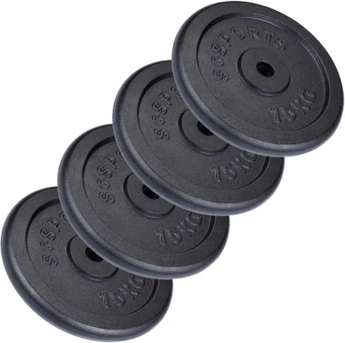 Čuguna svaru disku komplekts 30/31 mm, 15–60 kg