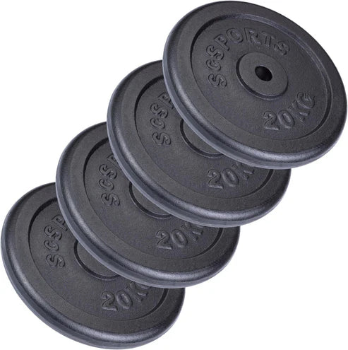 Čuguna svaru diski 30/31 mm, 20–120 kg