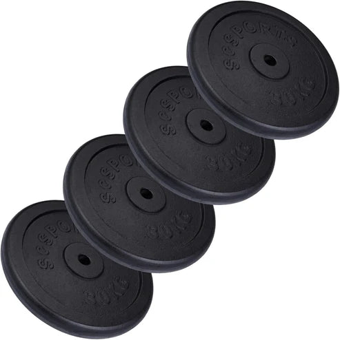 Čuguna svaru diski 30/31 mm, 20–120 kg