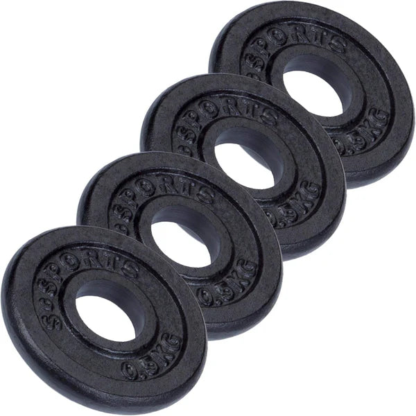 Čuguna svaru diski 30 mm, 2–20 kg komplekti
