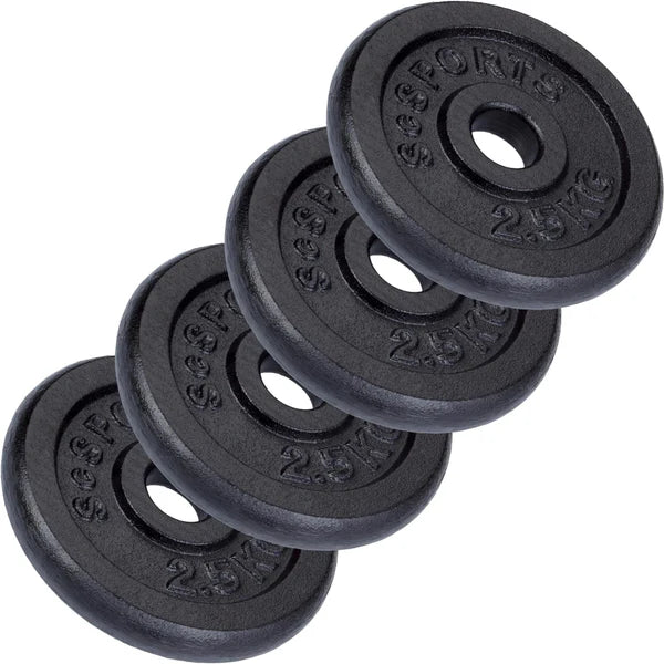 Čuguna svaru diski 30 mm, 2–20 kg komplekti