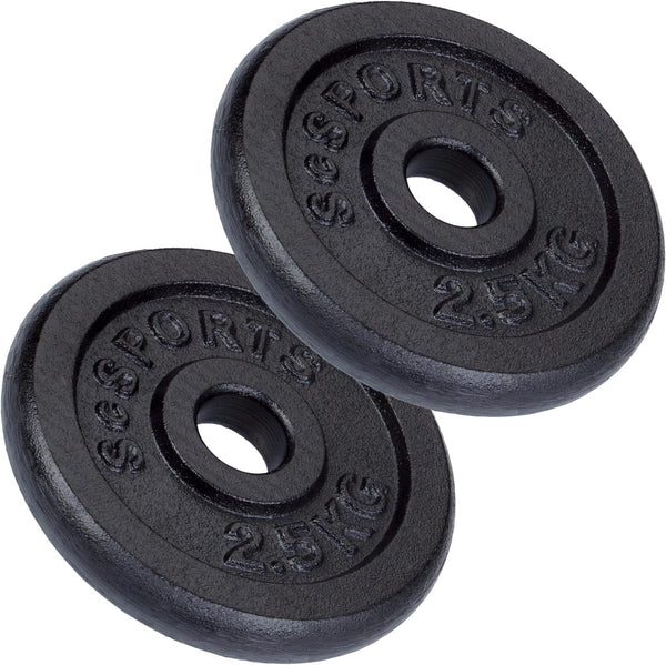 Čuguna svaru diski 30 mm, 2–20 kg komplekti