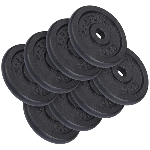 Čuguna svaru disku komplekts 30/31 mm 10–40 kg