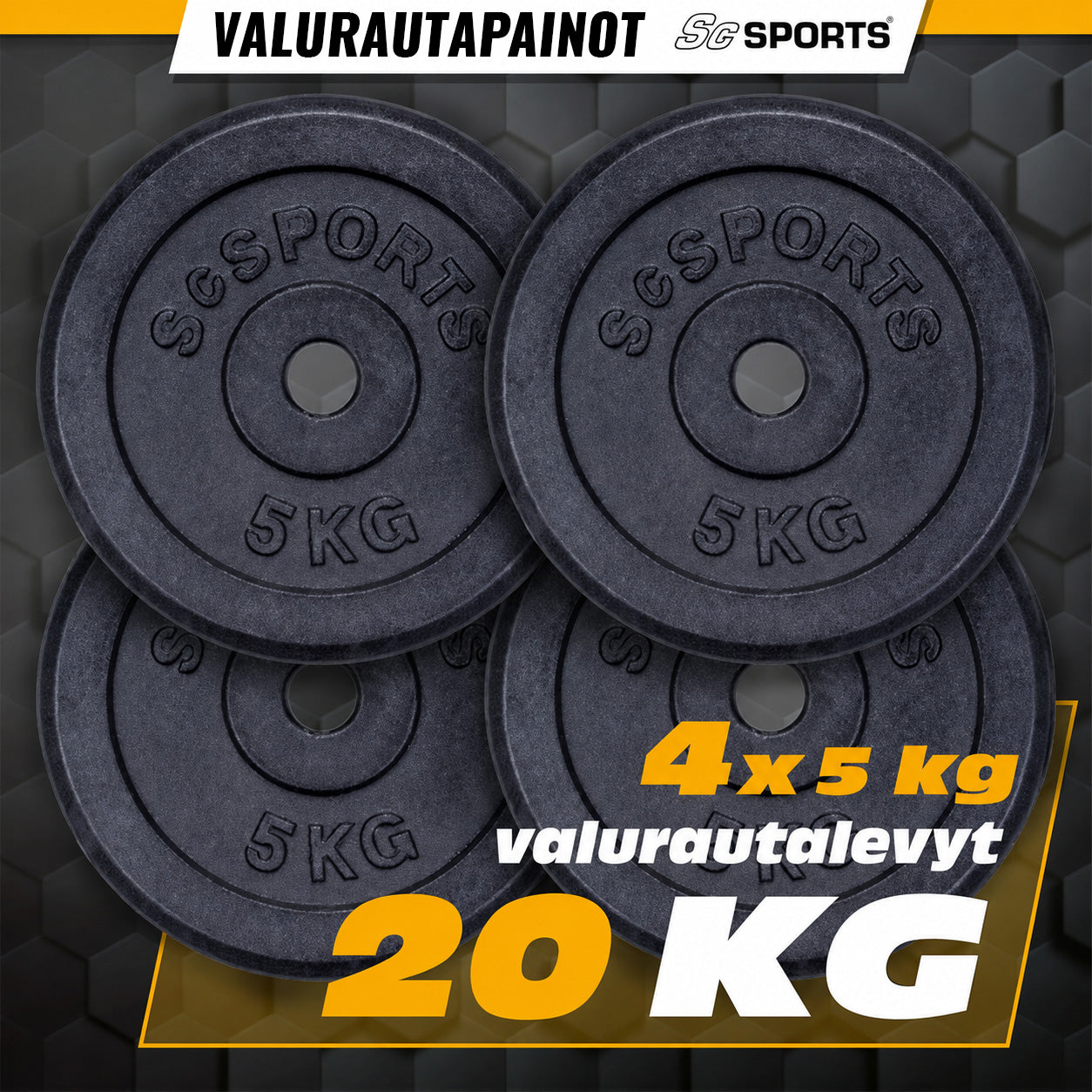 Čuguna svaru disku komplekts 30/31 mm 10–40 kg