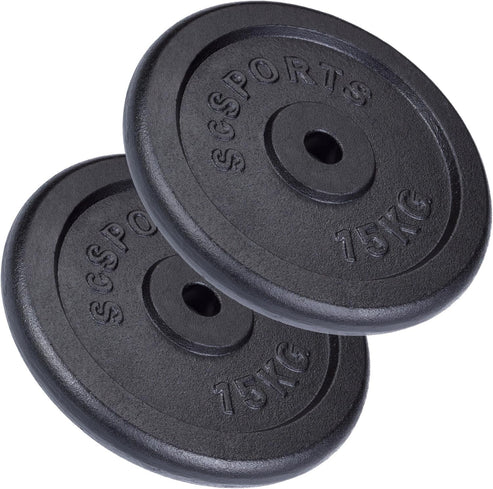 Čuguna svaru disku komplekts 30/31 mm, 15–60 kg