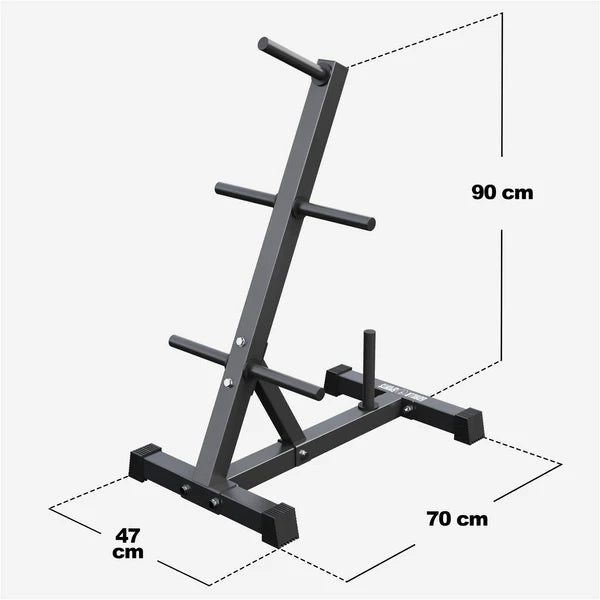 Svaru disku statīvs 30/31 mm svaru diskiem, melns, 200 kg