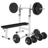 Regulējams svarcelšanas sols ar 100 kg svaru komplektu