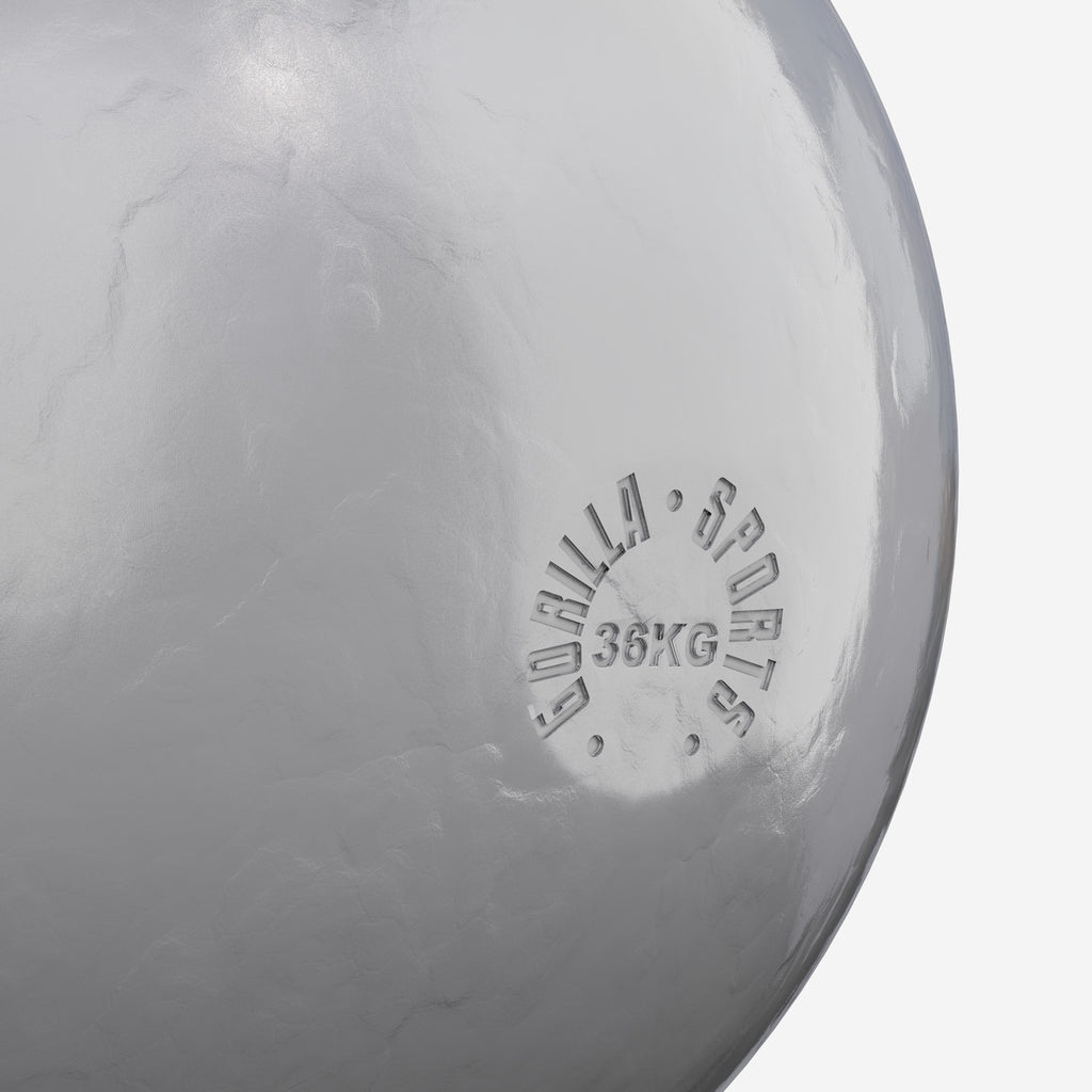 Sacensību kettlebell 36 kg, pelēks, lietais tērauds