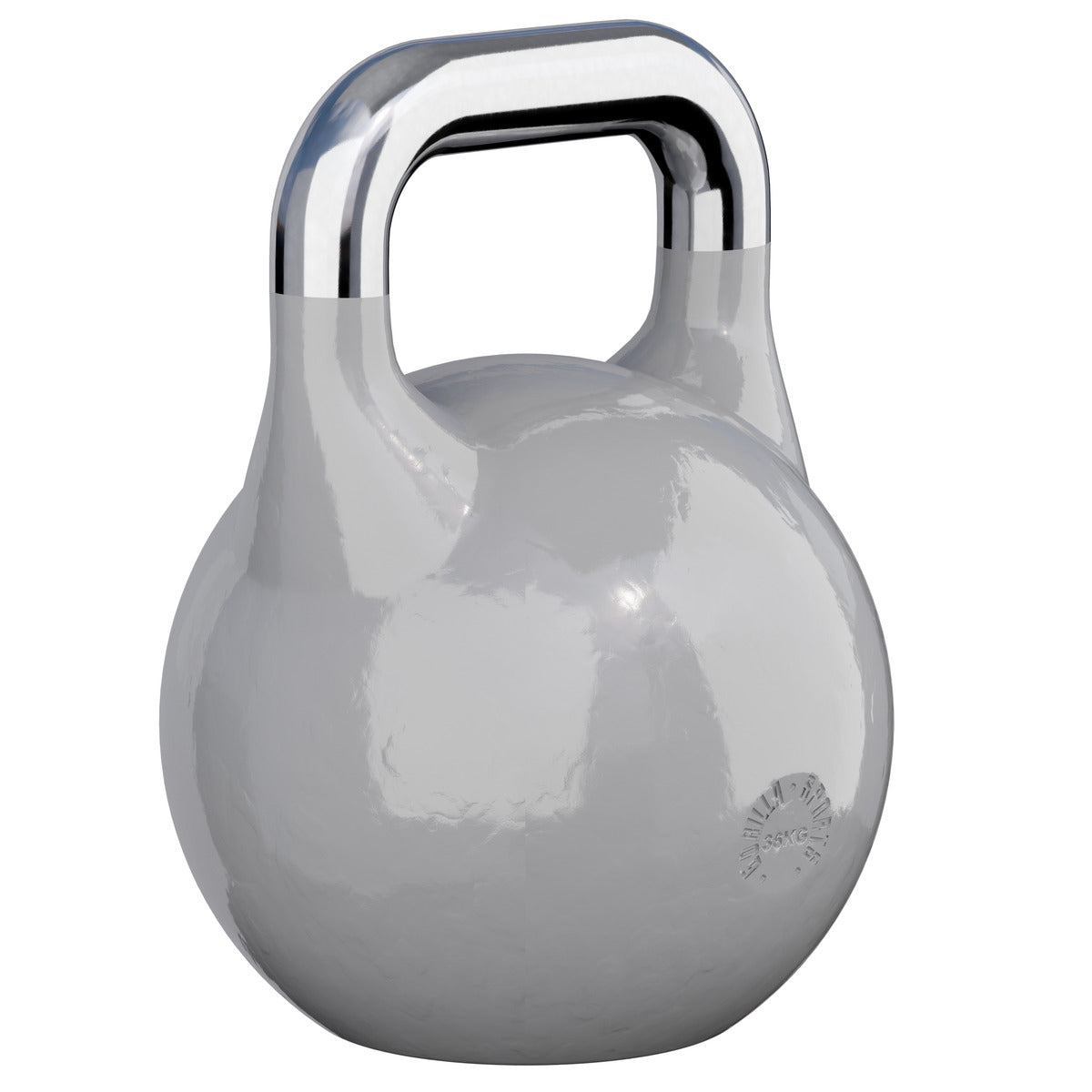 Sacensību kettlebell 36 kg, pelēks, lietais tērauds