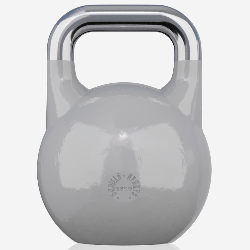 Sacensību kettlebell 36 kg, pelēks, lietais tērauds