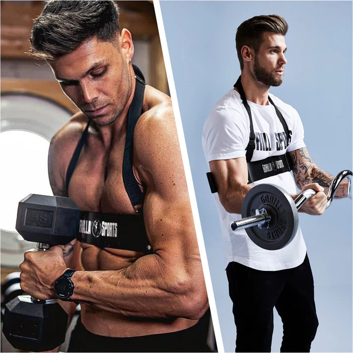 Arm Blaster bicepsa balsts ar kakla atbalstu