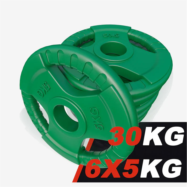 Olimpisko svaru disku komplekts ar rokturiem 30 kg 50mm