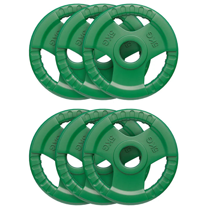 Olimpisko svaru disku komplekts ar rokturiem 30 kg 50mm