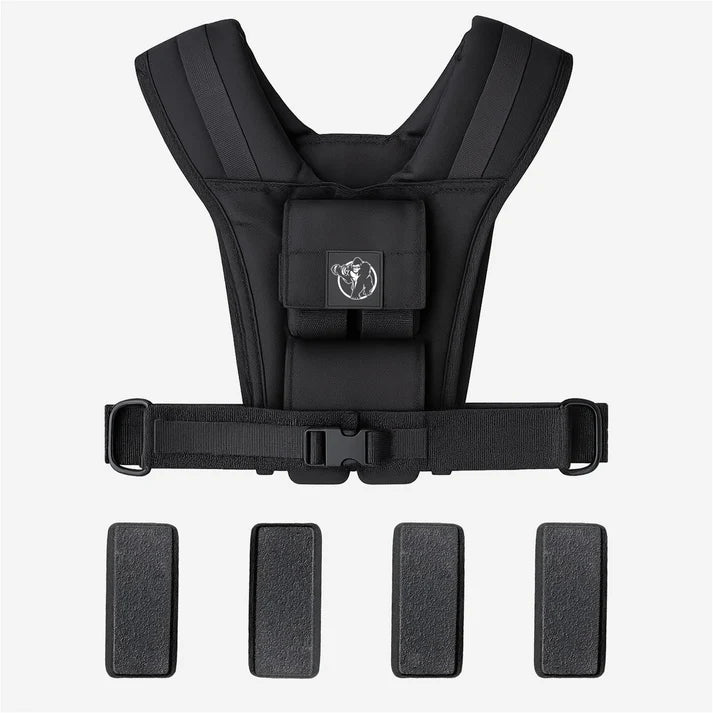 Regulējama svaru veste 10 kg, melna