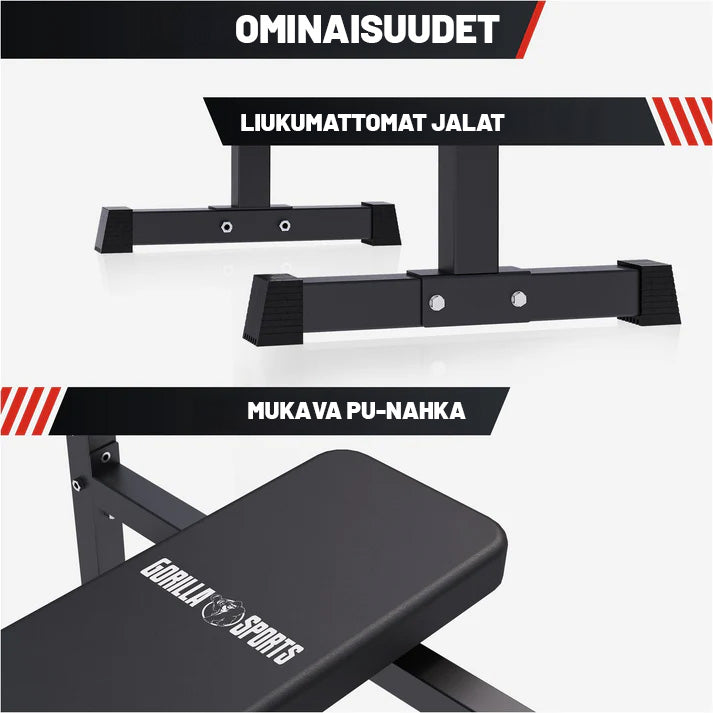 Salokāms svarcelšanas sols + 100 kg svaru stieņa komplekts