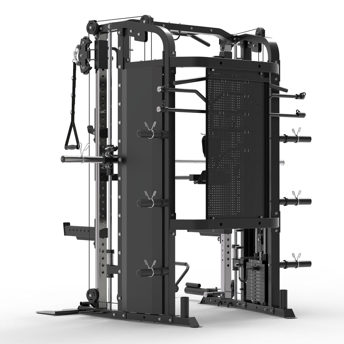 Smith Machine X5 painopakoilla, 2 x 60 kg