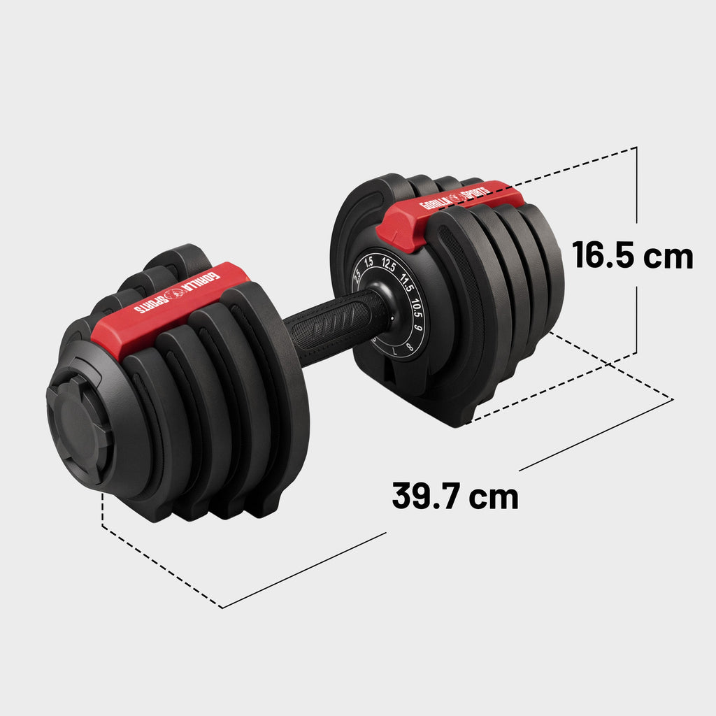 Säädettävät käsipainot 2 kpl, 3–25 kg parina, musta