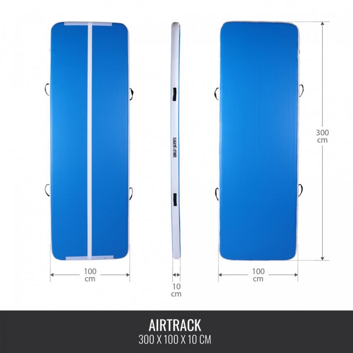 AirTrack gaisa vingrošanas celiņš 300 x 100 x 10 cm