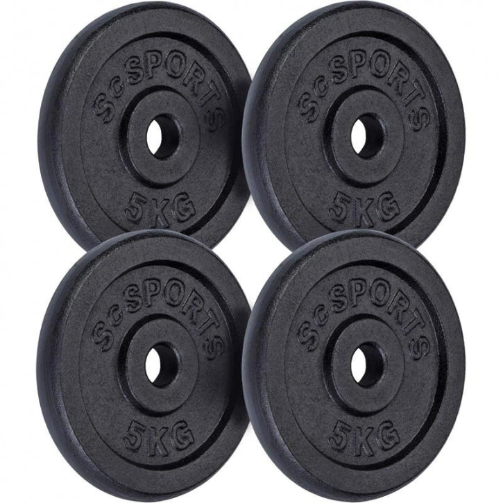 ScSPORTS svaru diski 4 x 5 kg, 30 mm