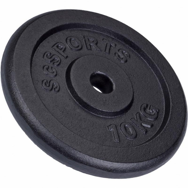 ScSPORTS čuguna svaru diski 2 x 10 kg, 30 mm