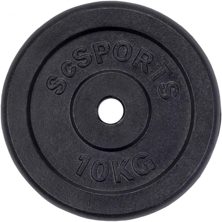 ScSPORTS čuguna svaru diski 2 x 10 kg, 30 mm