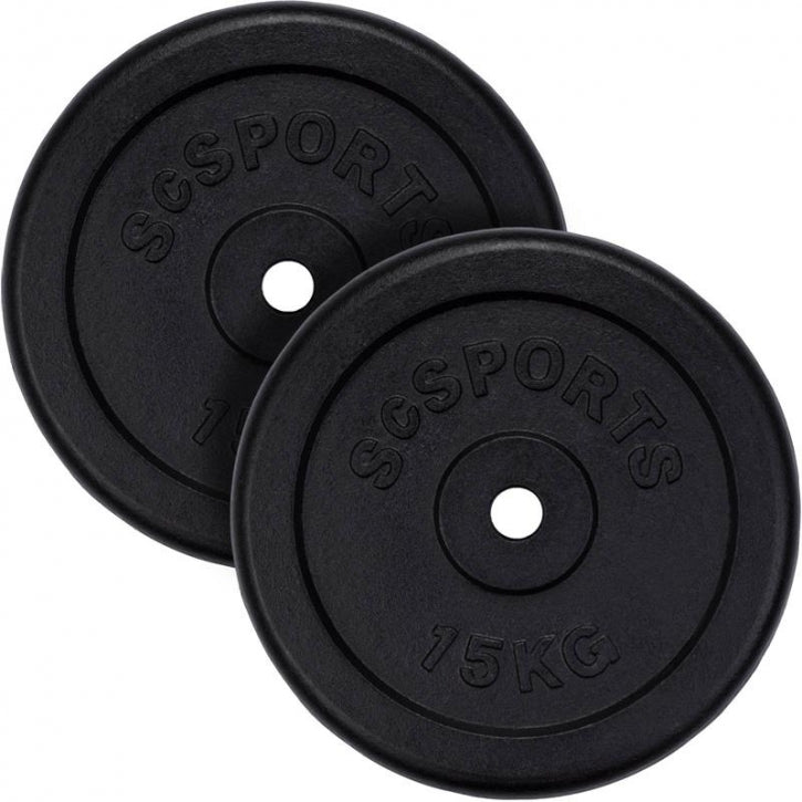 ScSPORTS svaru diski 2 x 15 kg, 30 mm