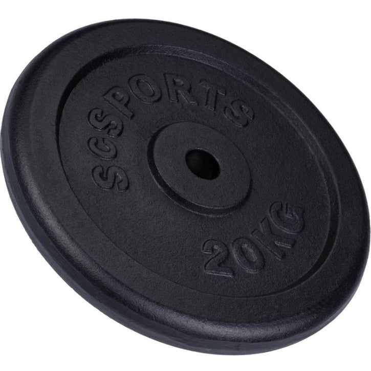 ScSPORTS čuguna svaru disks 20 kg, 30 mm