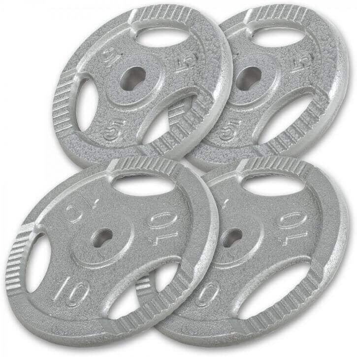 Tri Grip svaru disku komplekts 30 mm ar rokturiem, 30 kg