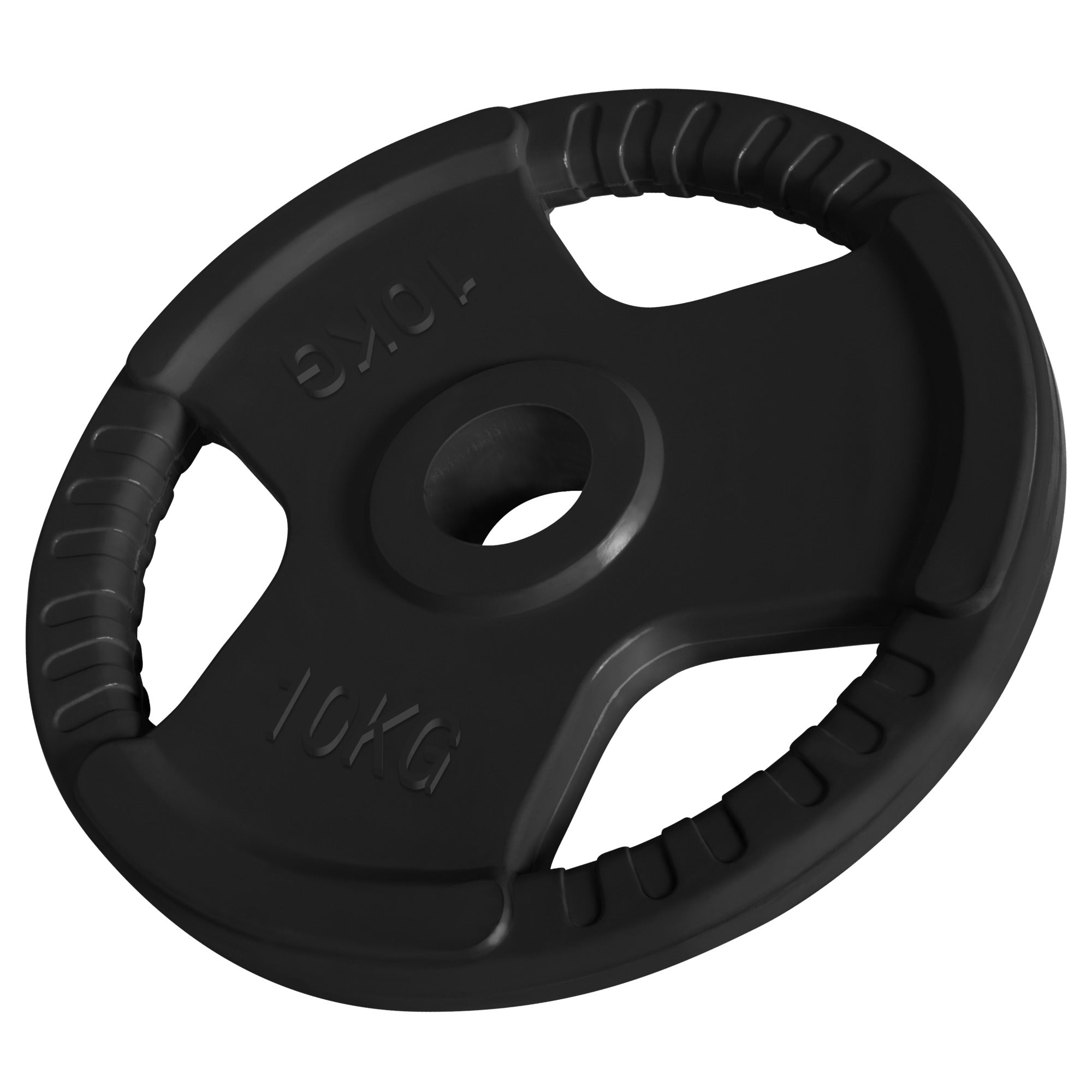 Olimpiskais svaru disks ar rokturiem 10 kg 50 mm