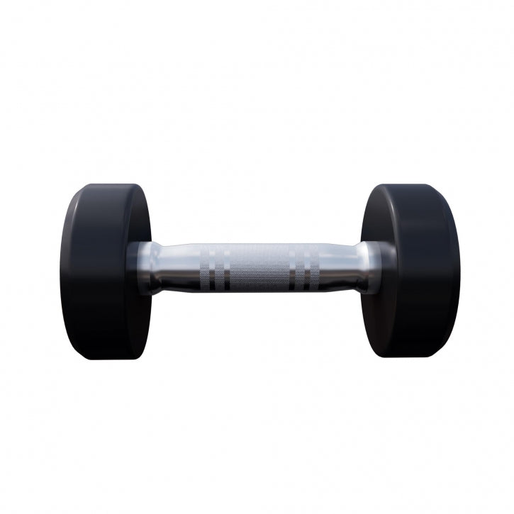 Pro fiksēts hanteļu pāris, ar gumijas pārklājumu, 2,5–15 kg