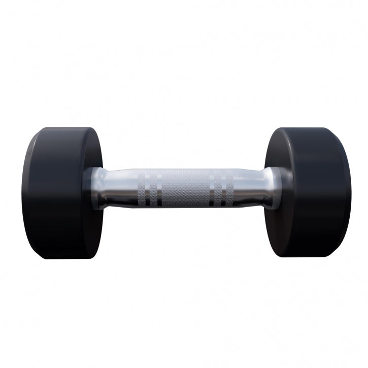 Pro fiksēts hanteļu pāris, ar gumijas pārklājumu, 2,5–15 kg