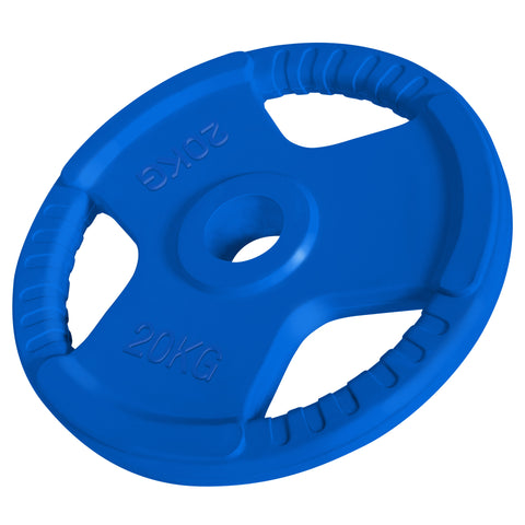 Olimpiskais svaru disks ar rokturiem 20 kg 50 mm