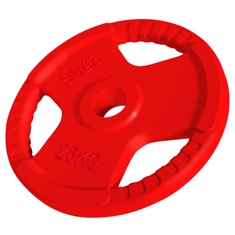 Olimpiskais svaru disks ar rokturiem 25 kg 50 mm