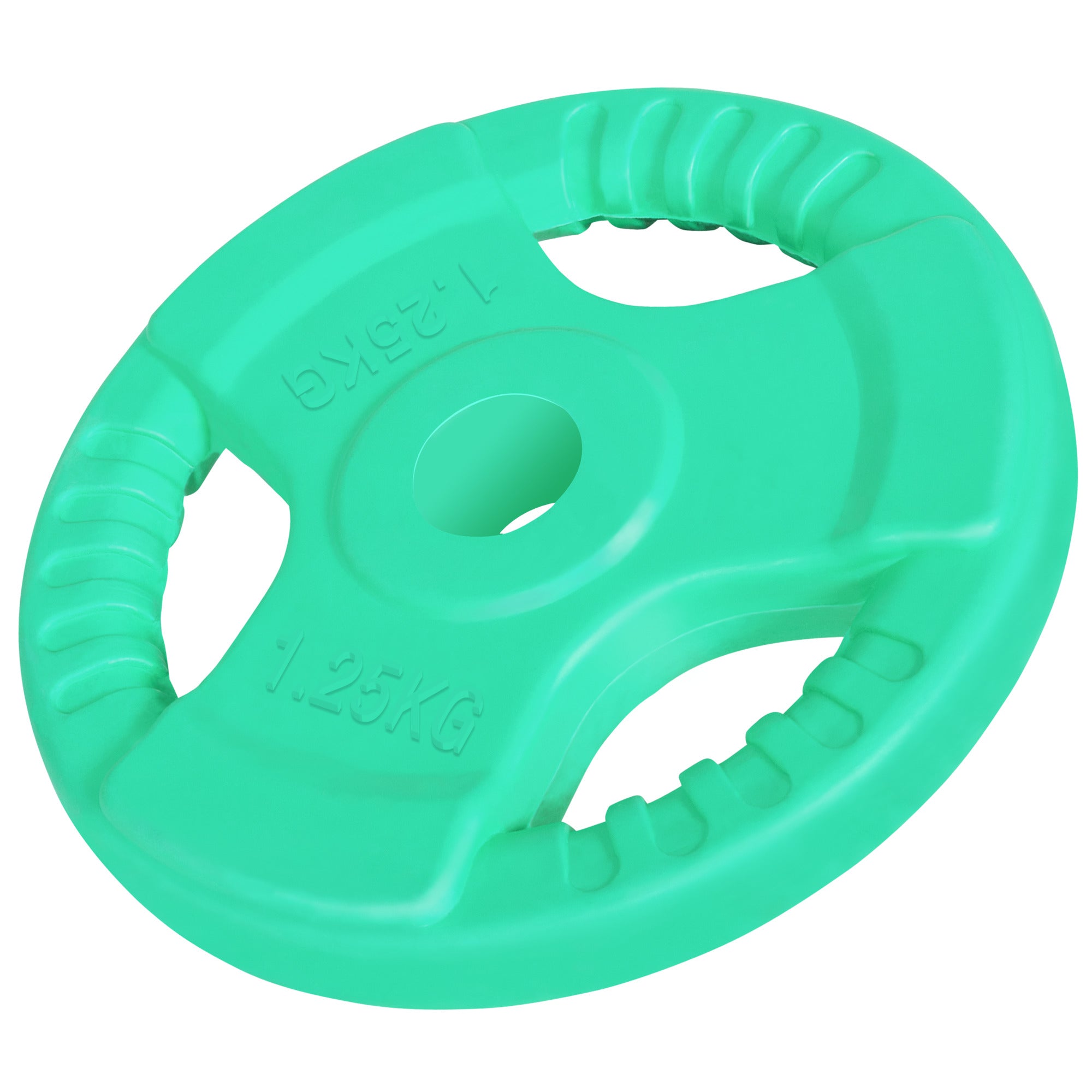 Ar gumiju pārklāts svaru disks ar rokturiem 1,25 kg 30 mm