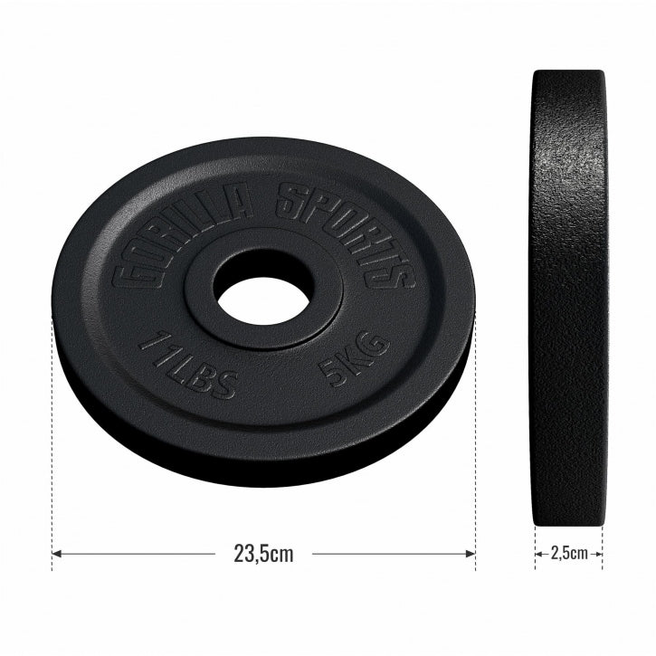 Čuguna svaru disks 5 kg 50 mm