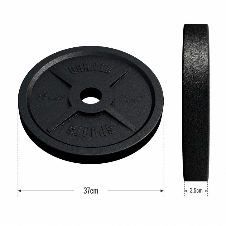 Čuguna svaru disks 15 kg 50 mm
