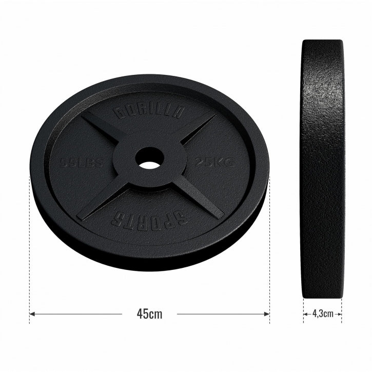Čuguna svaru disks 25 kg 50 mm