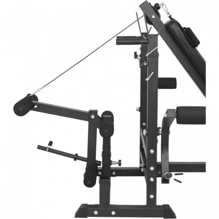 Regulējams daudzfunkcionāls sols max 280 kg, Black Edition