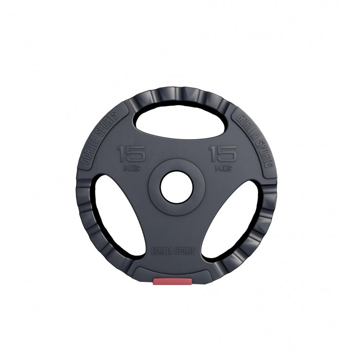 Tri Grip vinila svaru disks 15 kg 50 mm