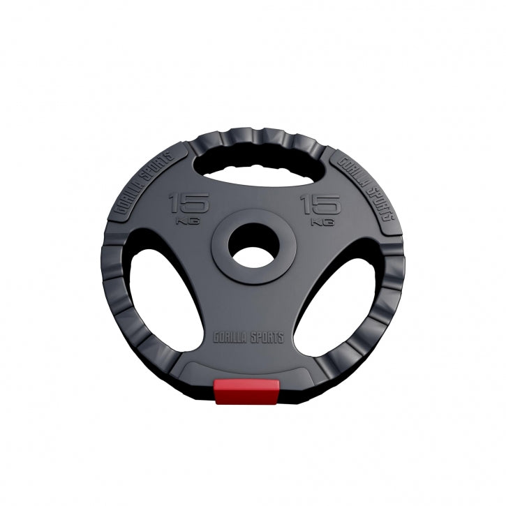 Tri Grip vinila svaru disks 15 kg 50 mm