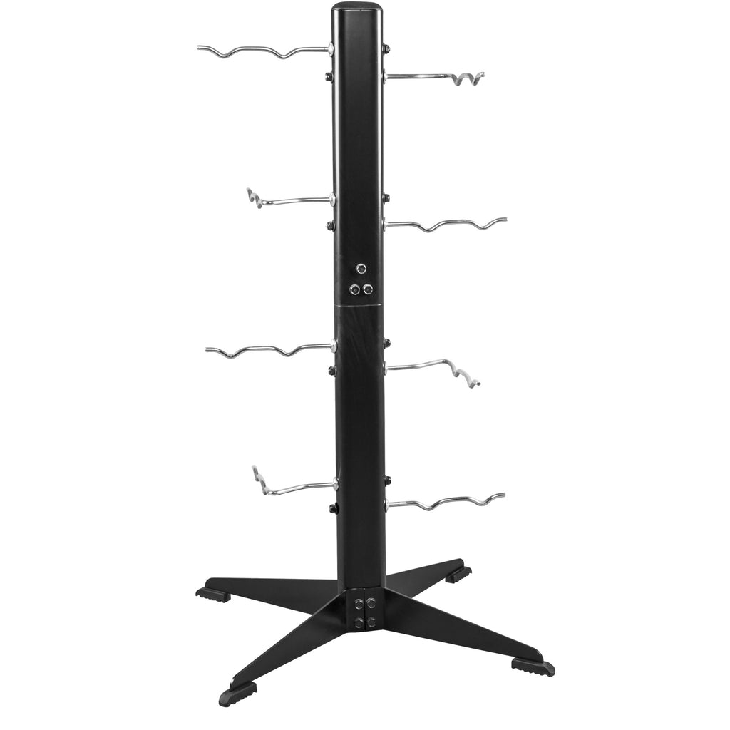 Trošu trenažiera rokturu statīvs 16 rokturiem 62 x 59 x 124 cm