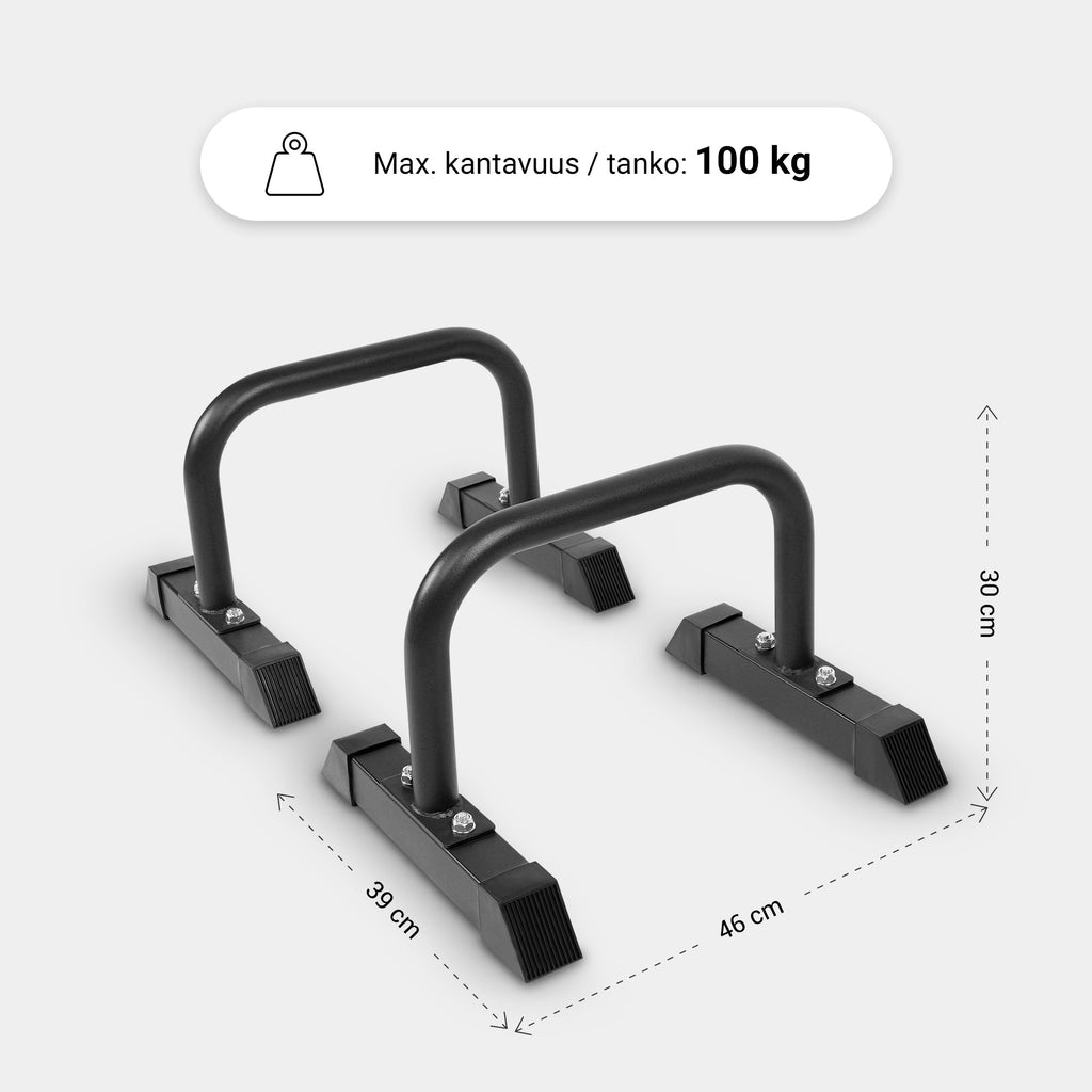 Parallettes mini atbalsta stieņi 30 x 39 cm