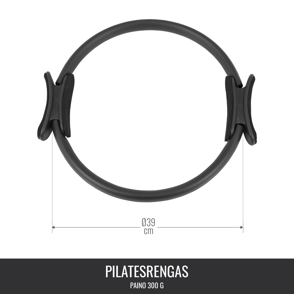 Pilates gredzens 39 cm ar ergonomiskiem rokturiem