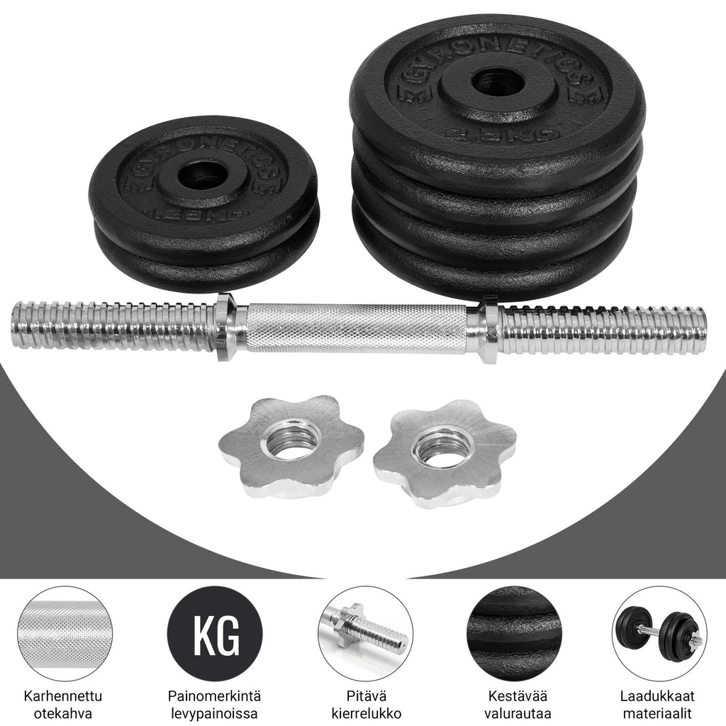 Čuguna regulējama hantele 15 kg