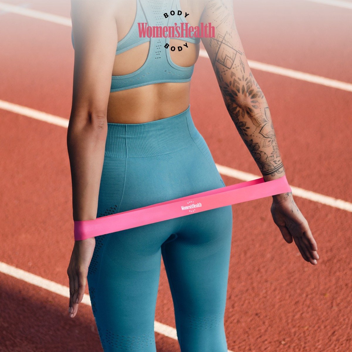 Women's Health BODY mini band -vastuskuminauha, pinkki
